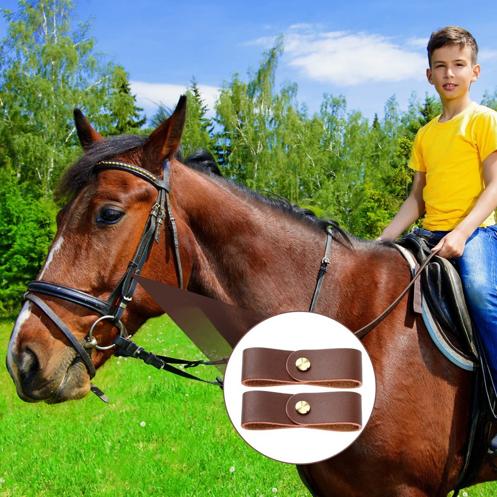 Chunful 6 Pcs Halter Breakaway Replacement Strap Brown