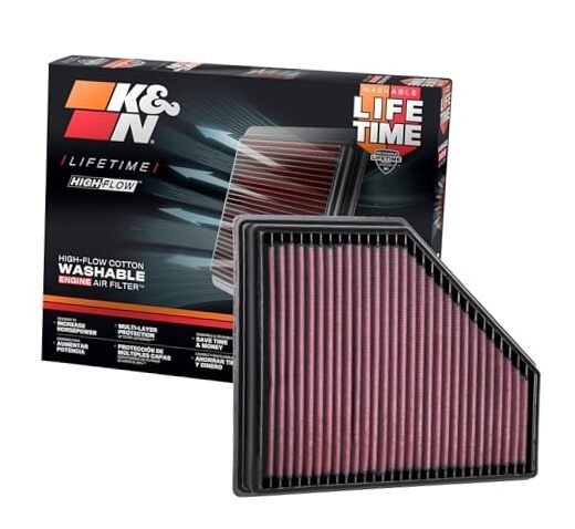 High-Flow Original Lifetime Engine Air Filter: Increase Power: Premium,