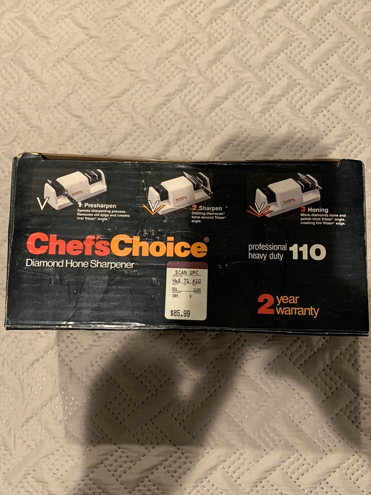 Chef's Choice Professional 110 Diamond Hone Sharpener, Manual & Original Box