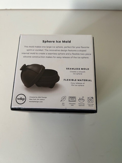 Peak Sphere Ice Mold - Makes One 2 1/2 Inch Ice Sphere (40)