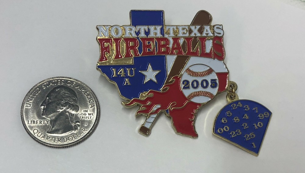 2005 North Texas Fireballs 14UA Pin