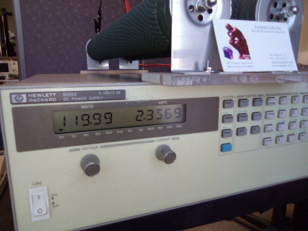 HP 6655A 0 to 120 Volt Programmable Lab Power Supply with constant current mode