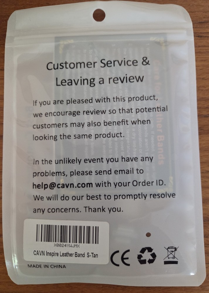 CAVN Fitbit Inspire Replacement Band - Tan - Small – New (Unopened)