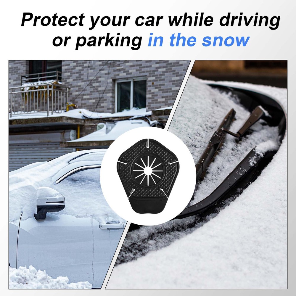 6pcs Windshield Wiper Hole Covers, Black Rubber Windshield Wipers Arm Hole Co...