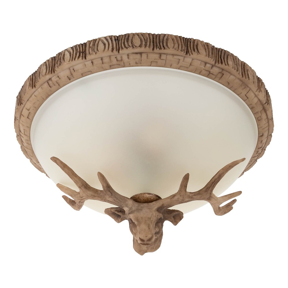 Ceiling Light, Flush Mount Lighting Fixture, 3-Light Ceiling Light Light Brown