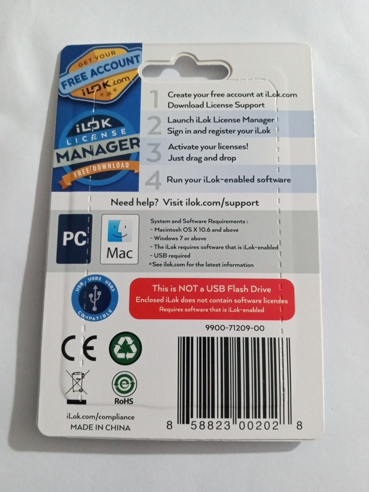 iLok 9900-71209-00 USB Key Software 3rd GEN