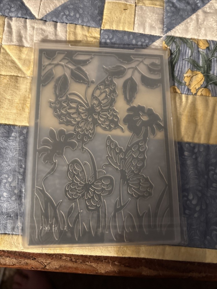 New In Package Embossing Folder. Butterflies And Leaves. Frames.