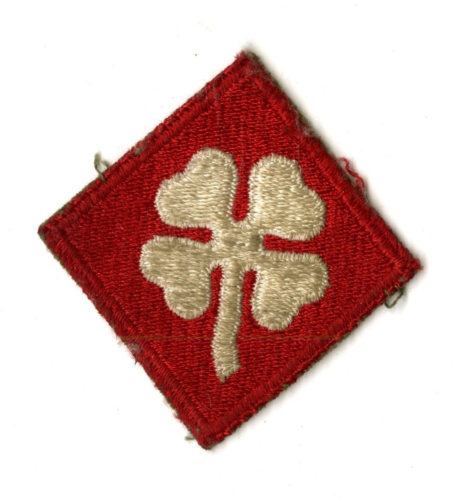 Fourth Army White Back Patch WWII Vintage Pearl Harbor Pacific Training