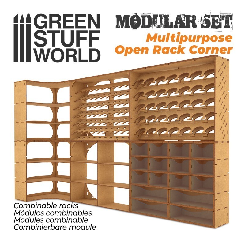 Multipurpose Open Rack - CORNER - modelling, Hobby, warhammer organizer, paint