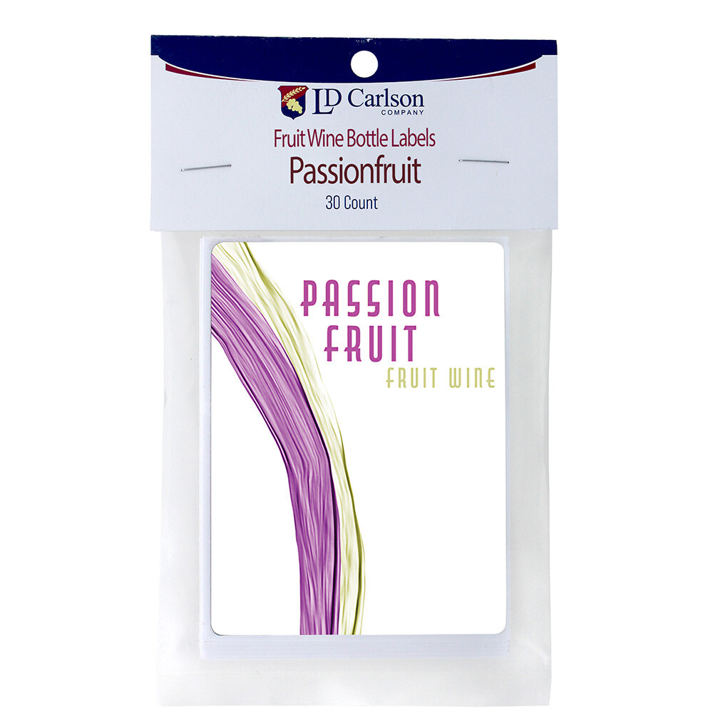 Passionfruit Fruit wine Labels 30/Pack Fruit Labels Collection