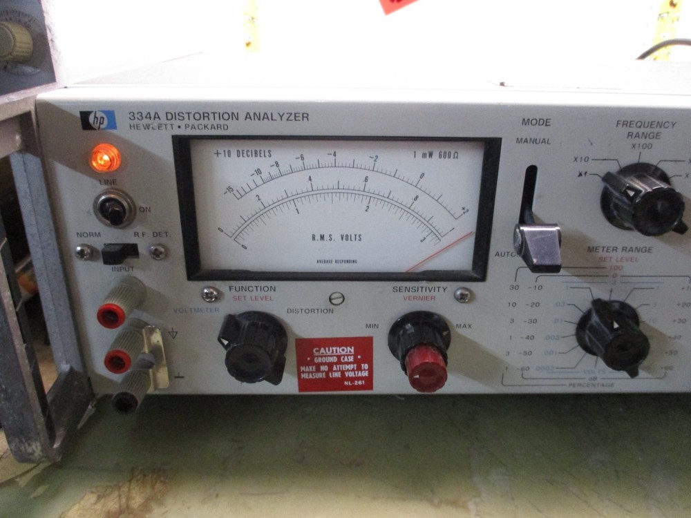 hewlett packard HP 334a audio THD distortion analyzer [5*O-8]