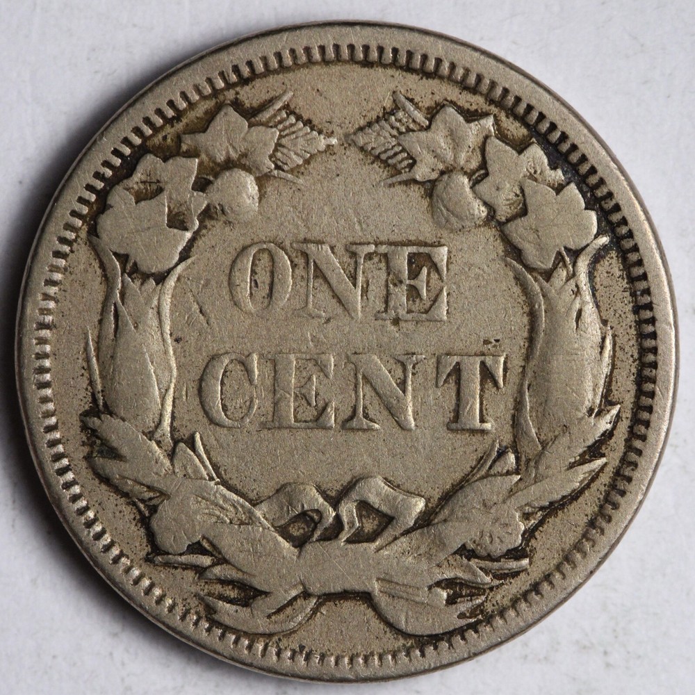 1858 LL Flying Eagle Cent Penny VF+ E108 T