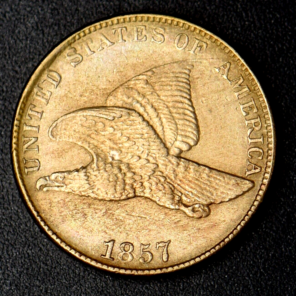 1857 "HIGH GRADE" Flying Eagle Cent 1C - COINGIANTS -