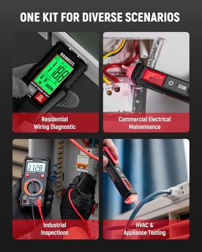 Electrical Test Kit KIT01, Digital Multimeter, Smart Non-Contact Voltage