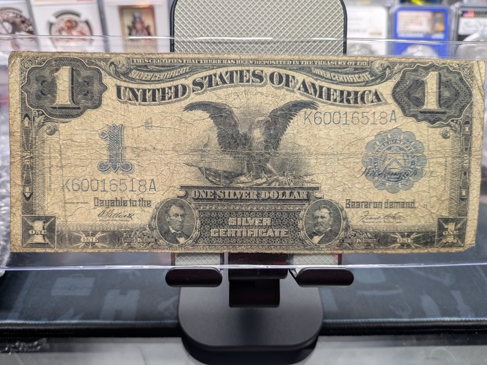 1899 Black Eagle Silver Certificate Federal Reserve Note $1 Large Size Note
