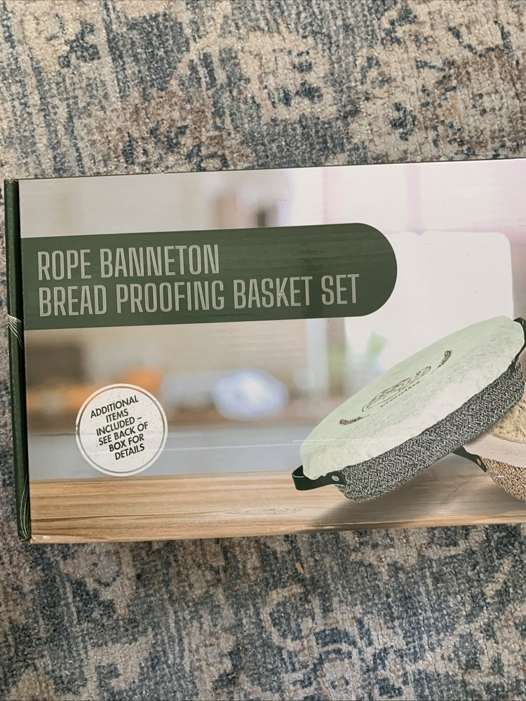 Banneton Proofing Basket Set with Bread Knife & Storage Bag