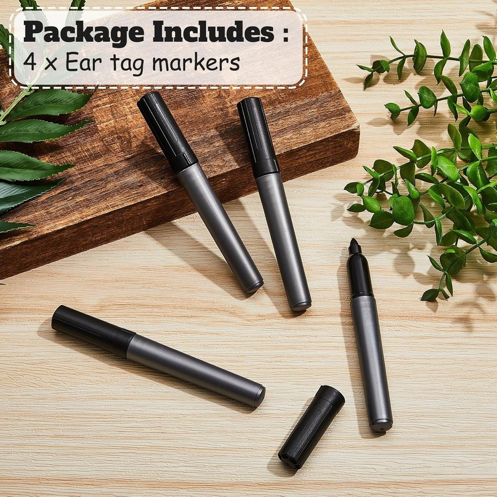 Cattle Ear Tag Marker Pen Black Ink