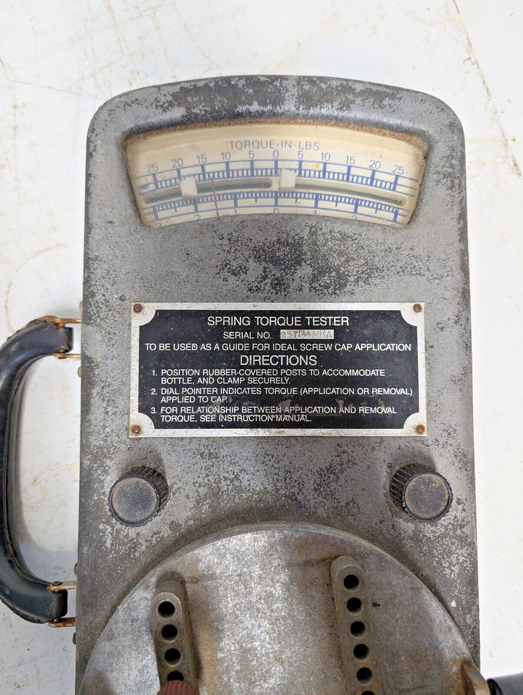 Screw Cap Torque Testing Machine, Newton-Meter Spring Torque Tester