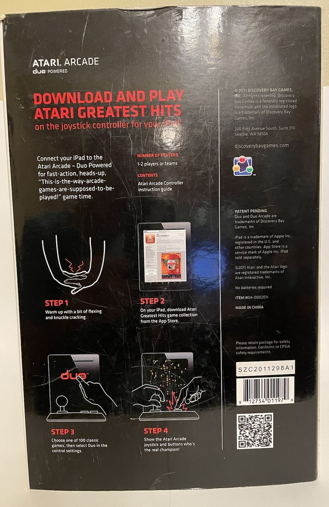 ATARI ARCADE Duo Powered Joystick Controller. For iPad 1/2/3 Gen.