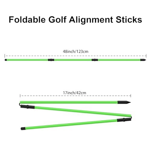 Adjustable Golf Swing Plane Trainer System for Practicing Stick Holder + Sticks