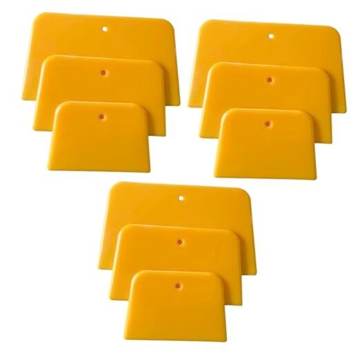 Body Filler Spreader, 9 Pack Flexible Reusable Plastic Spreader Tool, Multi