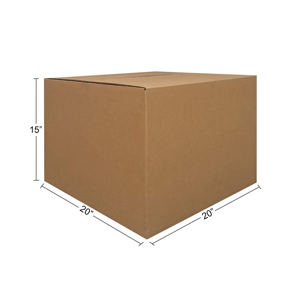 Amazon Basics Cardboard Moving Boxes for Packing and Large, 6-Pack, Brown