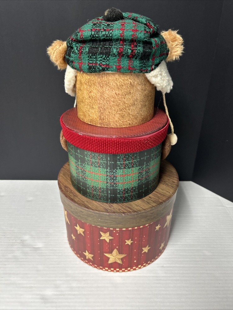Three tier bear Holiday boxes containers