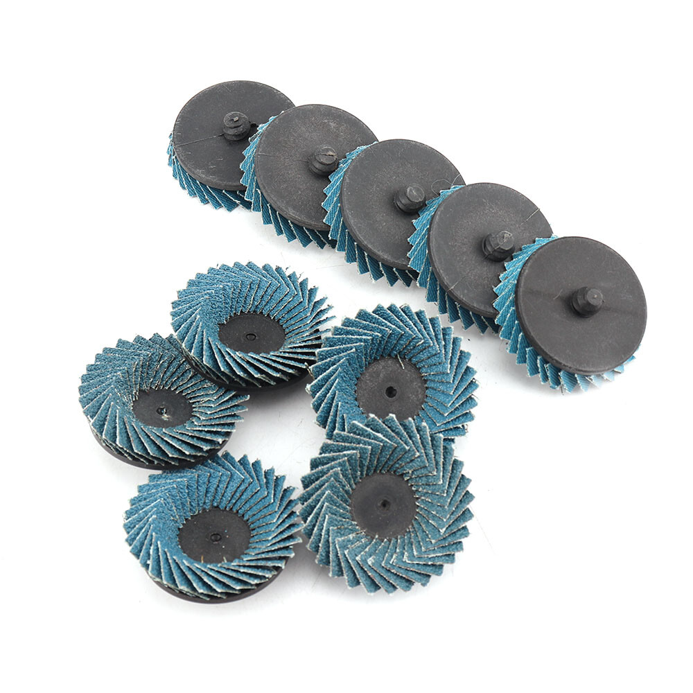 6Pcs 2'' Flap Sanding Wheels Zirconium Oxide Angle Grinder Discs Abrasive Tools