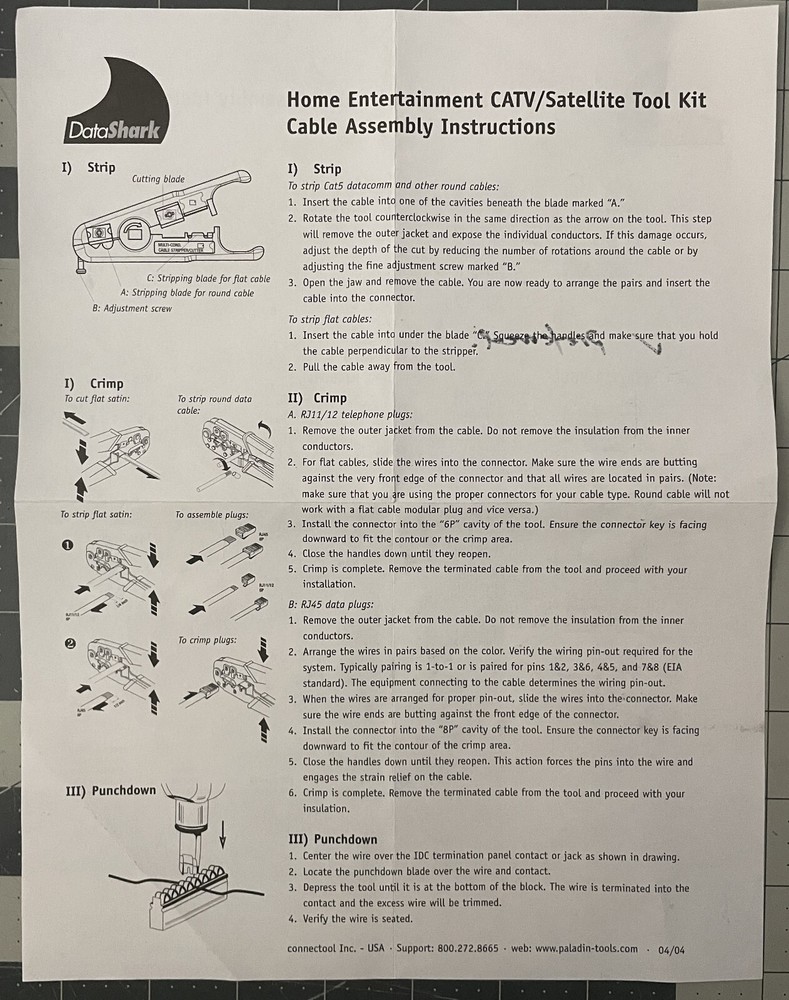 Paladin Tools PA70007 Data Shark Network Tool Kit