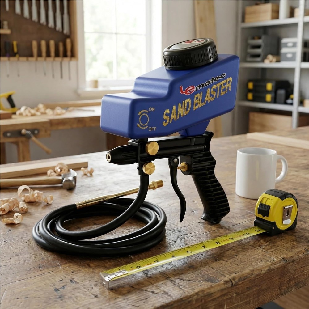 High-Performance Sandblaster for Air Compressors - Ideal for Rust & Surface Prep