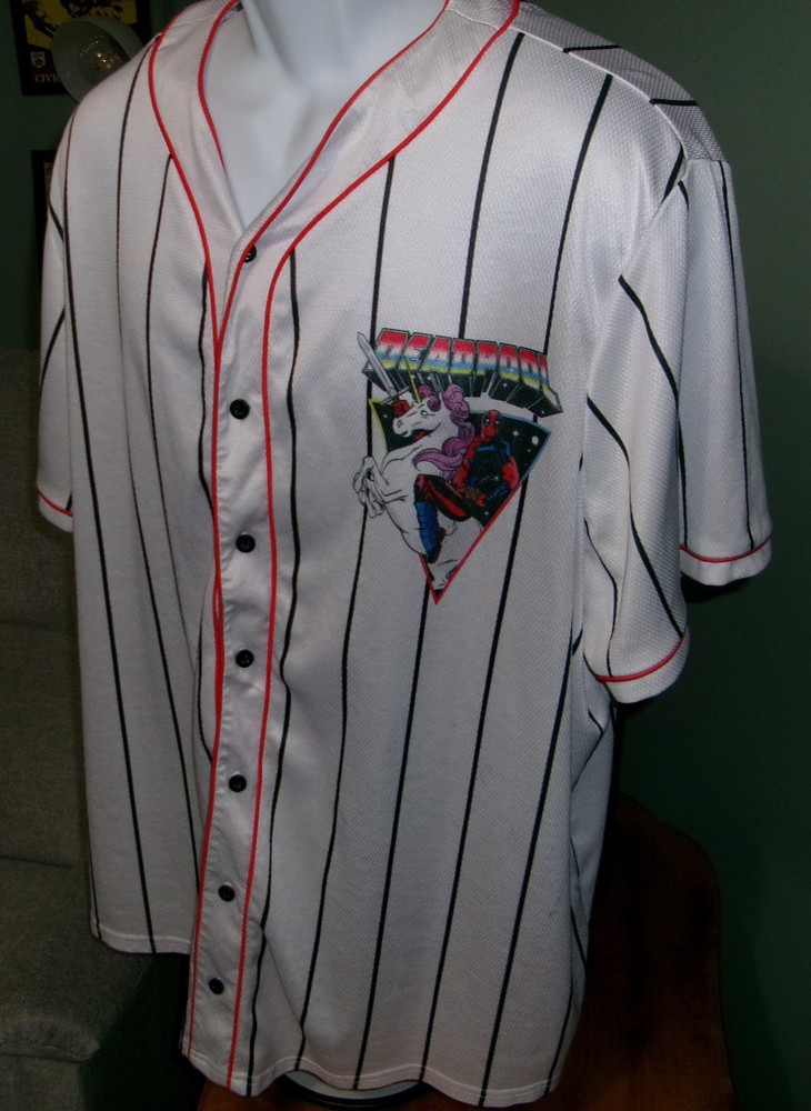 Marvel DEADPOOL Baseball Style Jersey 3XL. Great Looking