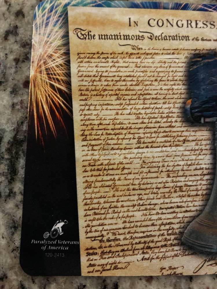 Liberty Bell U.S Constitution Bright Colored Mouse Pad Computers Electronics