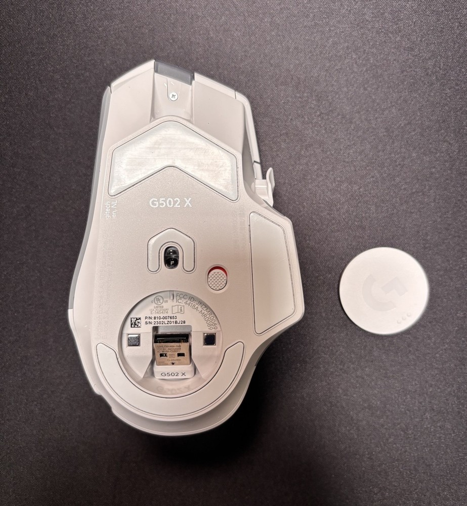 Logitech - G502 X PLUS LIGHTSPEED Wireless Gaming Mouse White