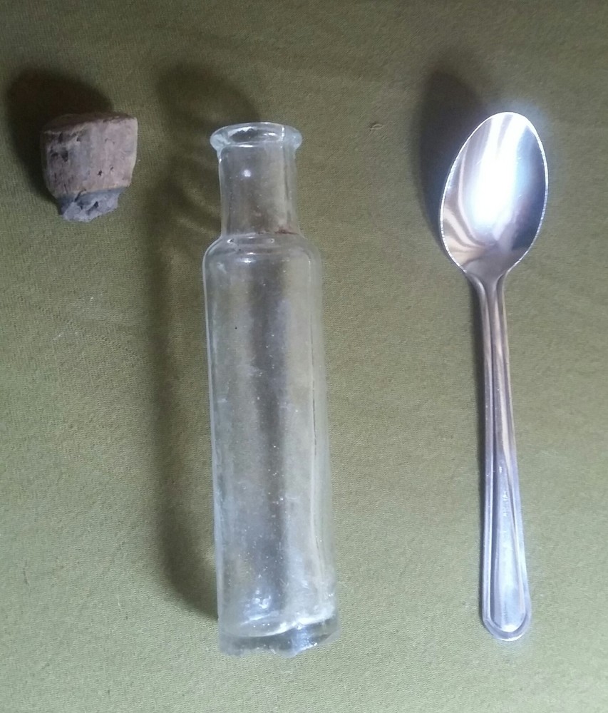 old glass bottle dug up in anglesea