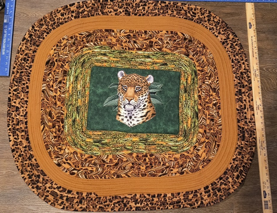 Cheetah Leopard Washable Rug