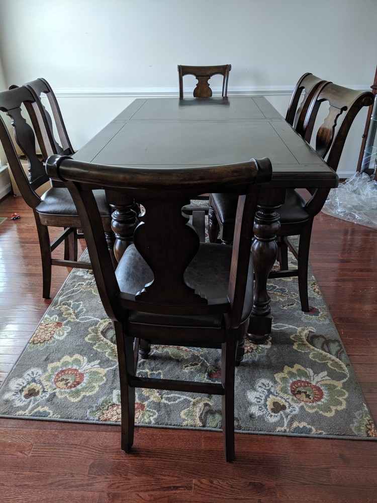 dining table set 6 chairs used