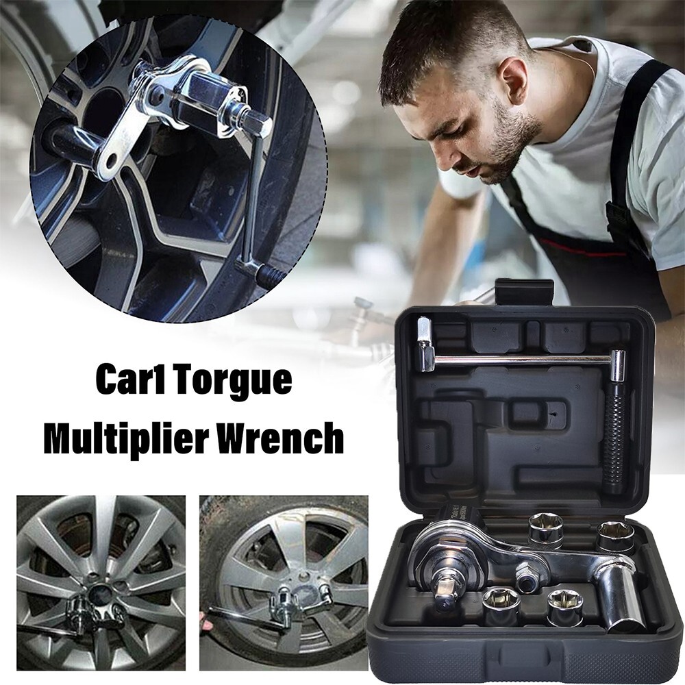 Car Torque Multiplier Wrench 1/2" Labor Saving Spanner Lug Nut Lugnuts Remover