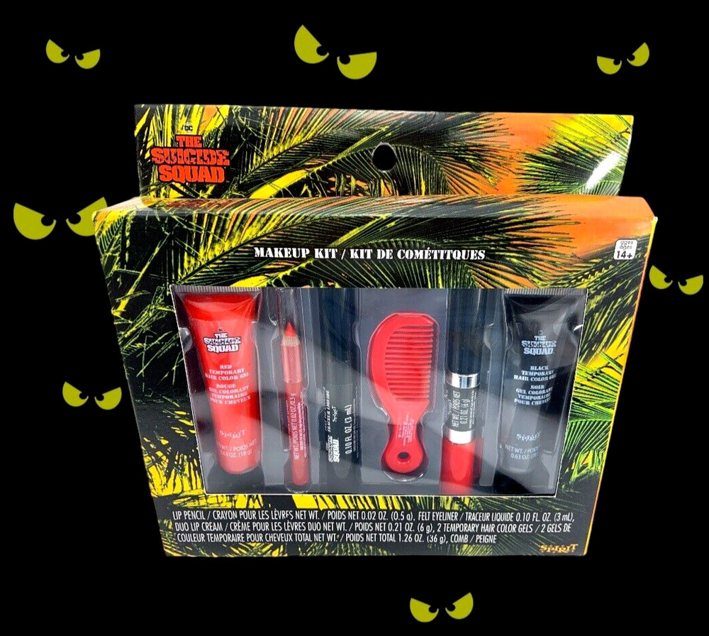 Halloween DC SUICIDE SQUAD 6 Pc Make Up Kit ~ NIB