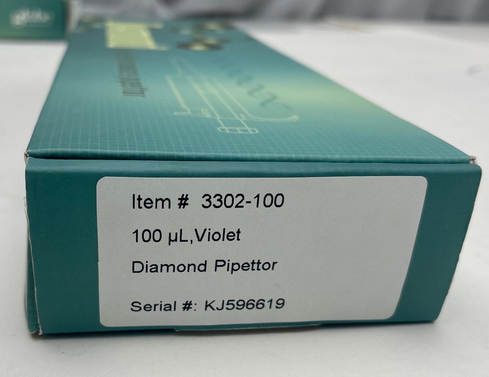 Globe Scientific Diamond High Performance Pipettor Violet 100UL 3302-100
