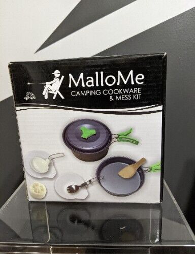 MalloMe 10 Piece Camping Cookware Mess Kit
