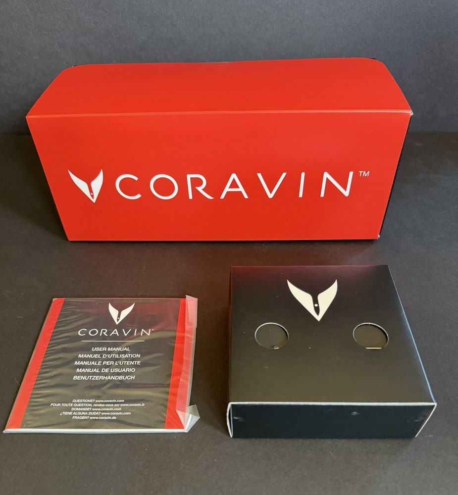 CORAVIN Model Two Wine Preservation System - NEW Open Box - **NO Argon Tanks**