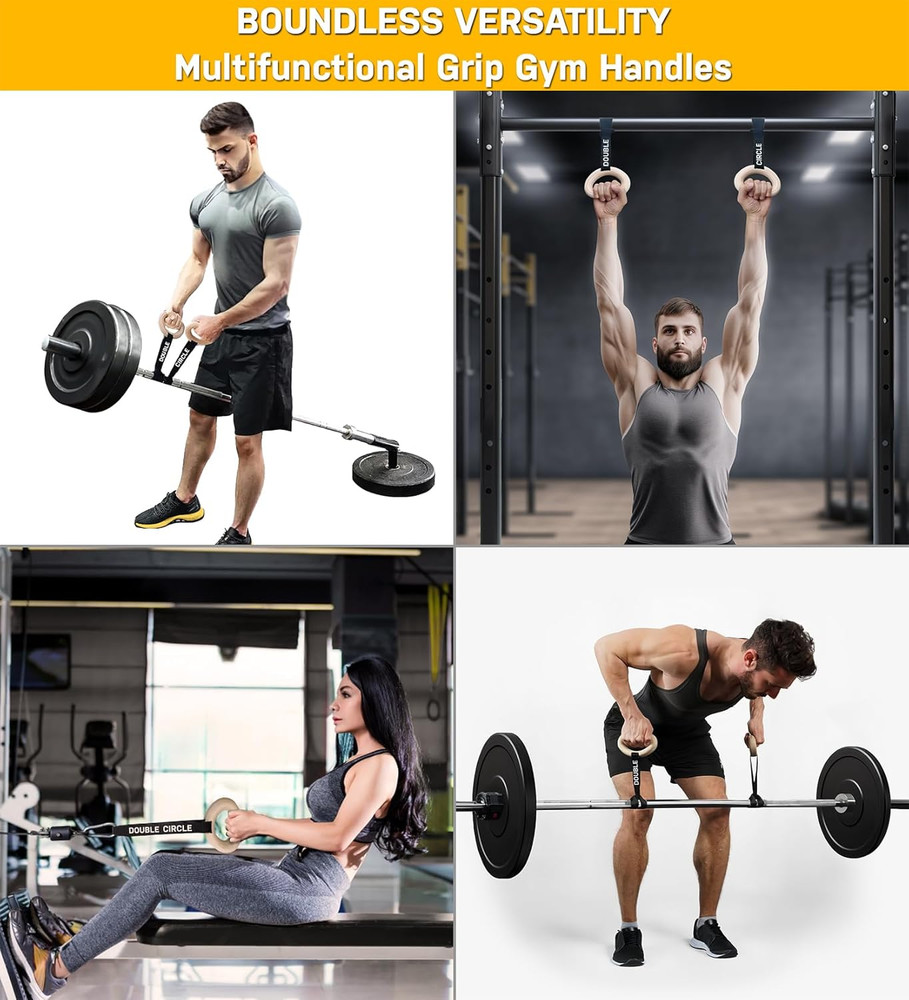 Pull up Handles - Pull up Grips, LAT Pull down Gym Handles Design - Quick Attach