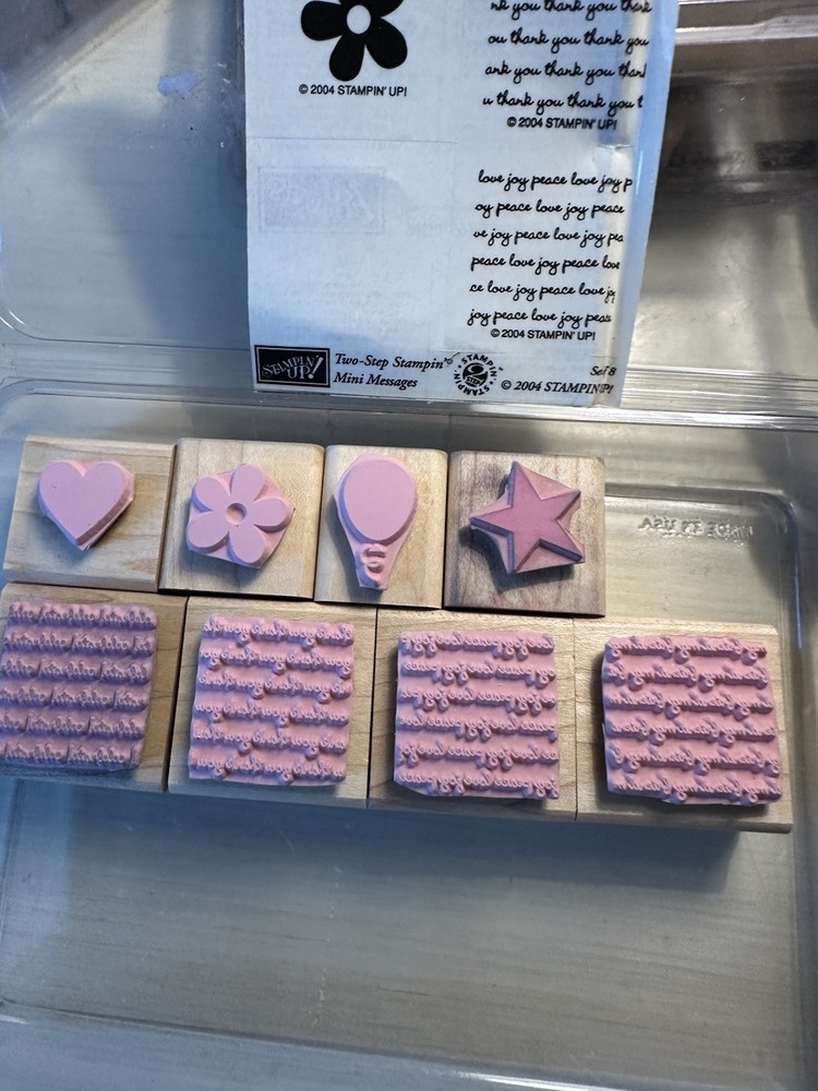 Stamping up two step mini messages