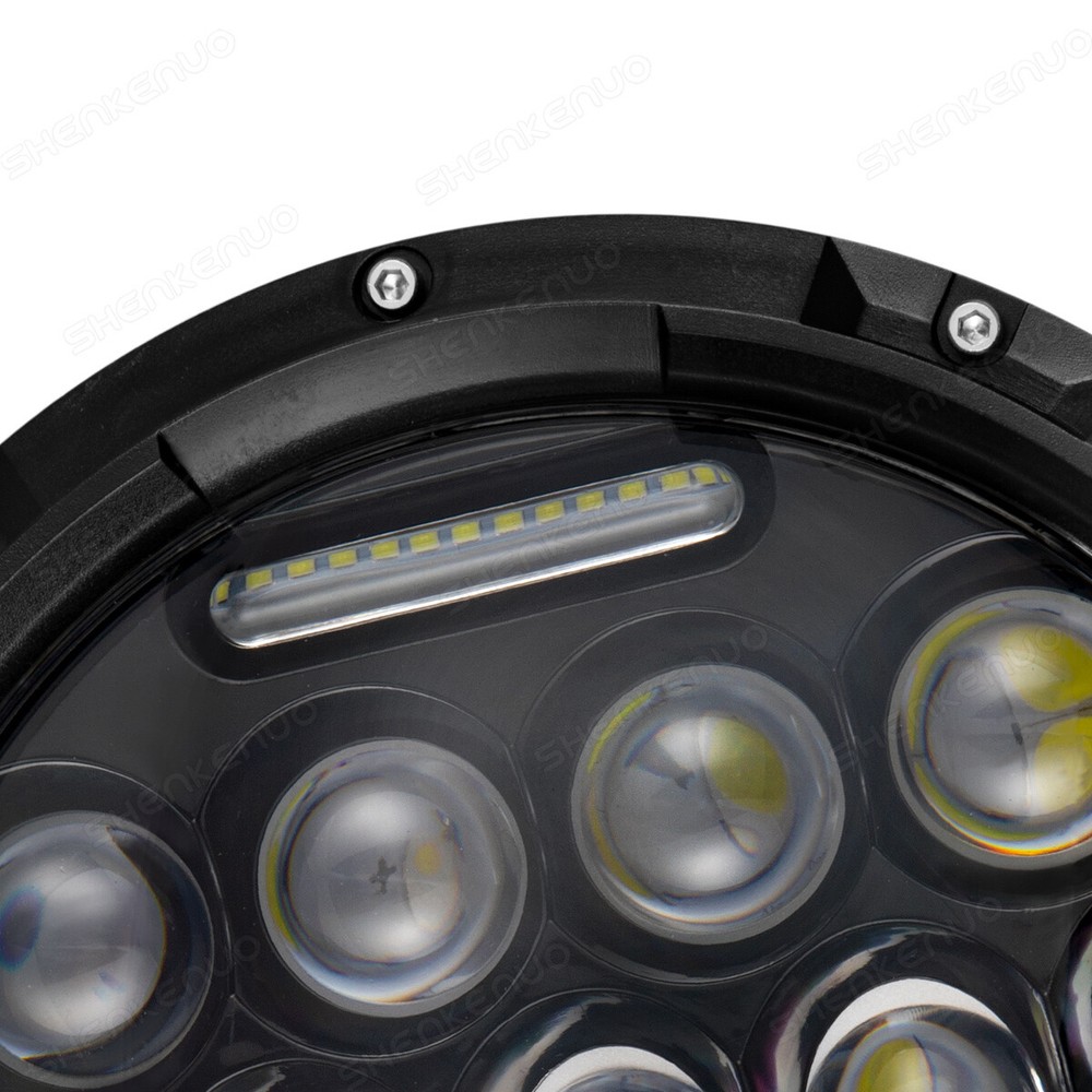 For Buell Blast X1 Motorcycle 7" LED Headlight Projector Daytime Running Light