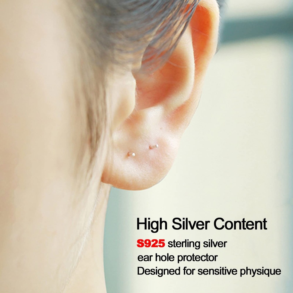 EOKOW Ear Piercing Gun Kit Reusable Percinging Tool Professional Black