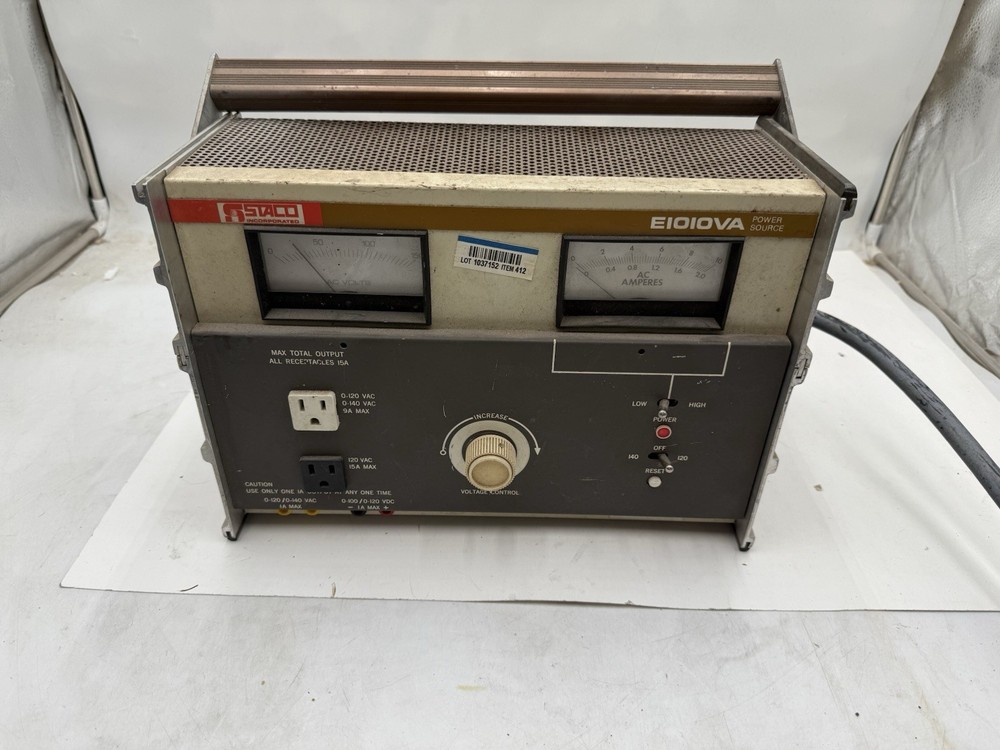 Staco Model: E1010VA AC Power Supply