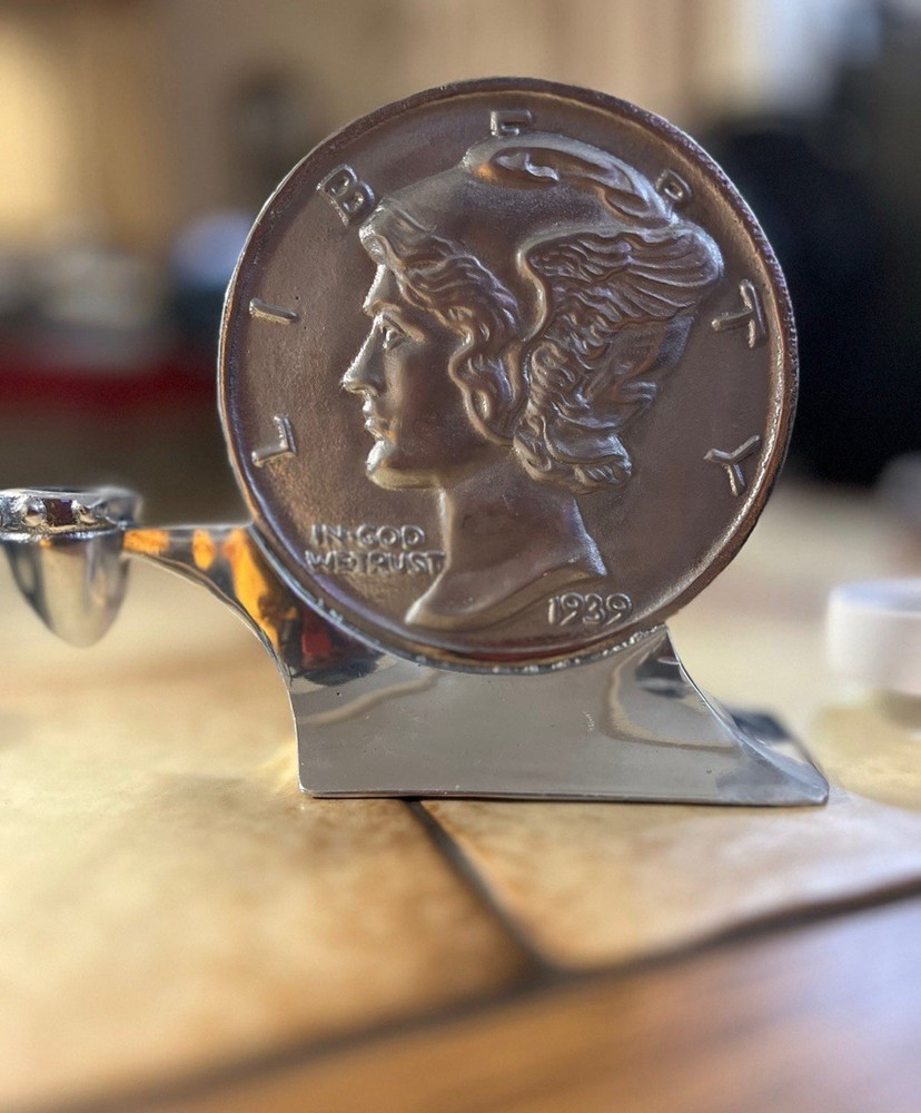 Mercury Dime Candle Holder - Rare