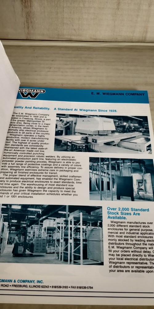 WIEGMANN engineering Catalog 5th edition electrical enclosures C2