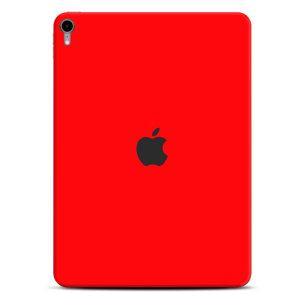 Skins Decal Wrap for Apple iPad Pro 11 2018 Solid Red color