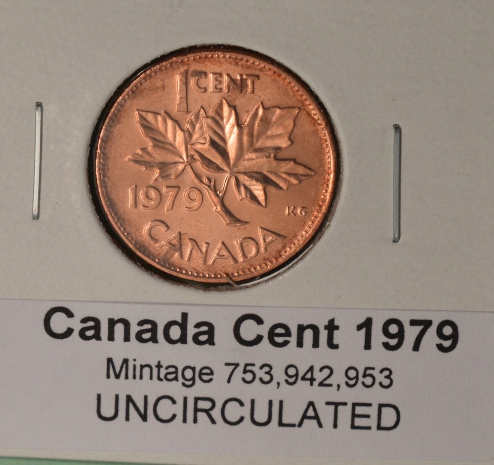 1979 Canada Penny - Uncirculated from Original Mint Roll